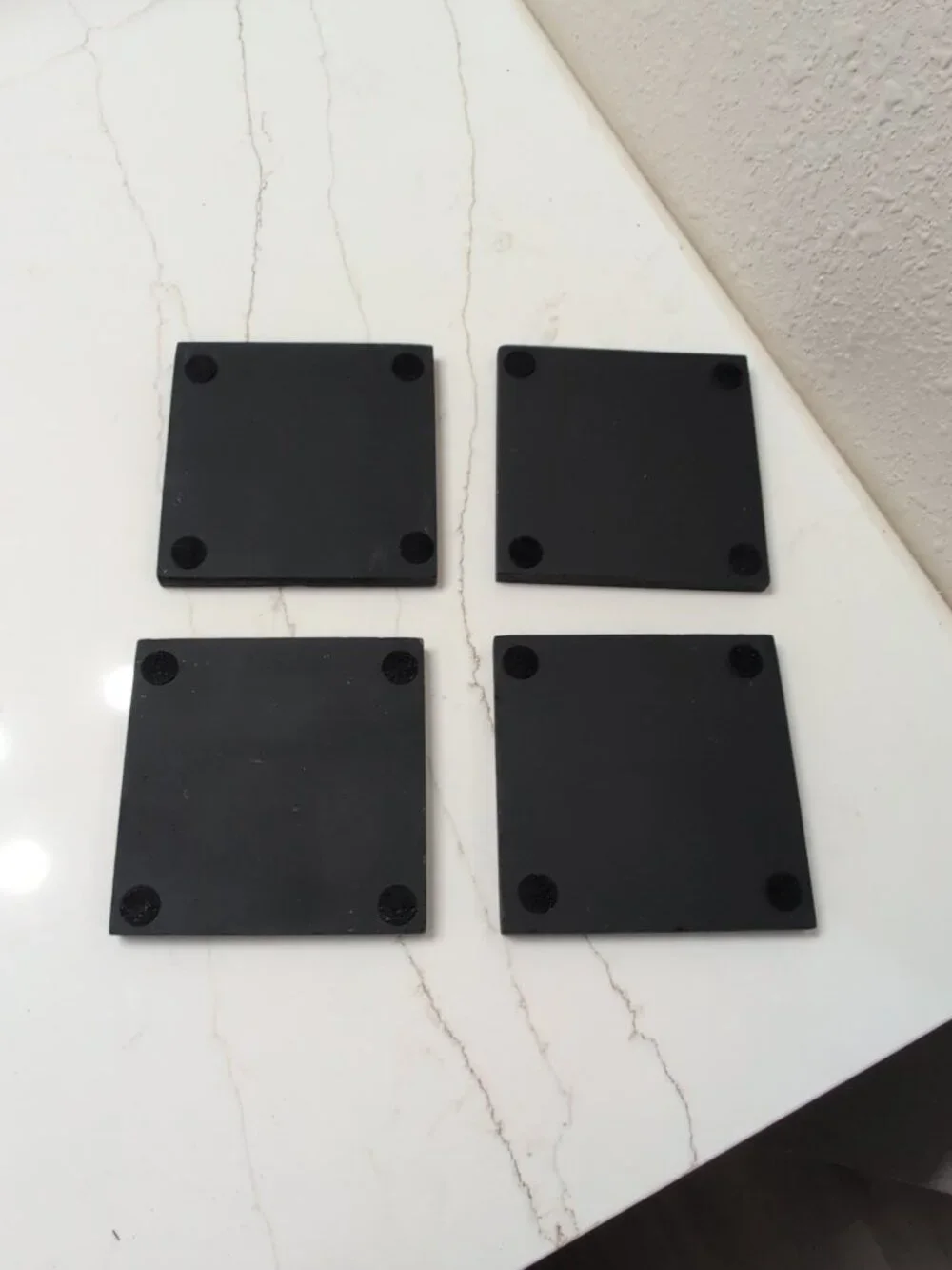 Pier 1  Imports Set Of 4 Square Bone Coasters in Original Box Made In India